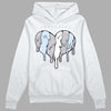 Jordan 11 Retro Low Cement Grey DopeSkill Hoodie Sweatshirt Slime Drip Heart Graphic Streetwear - White