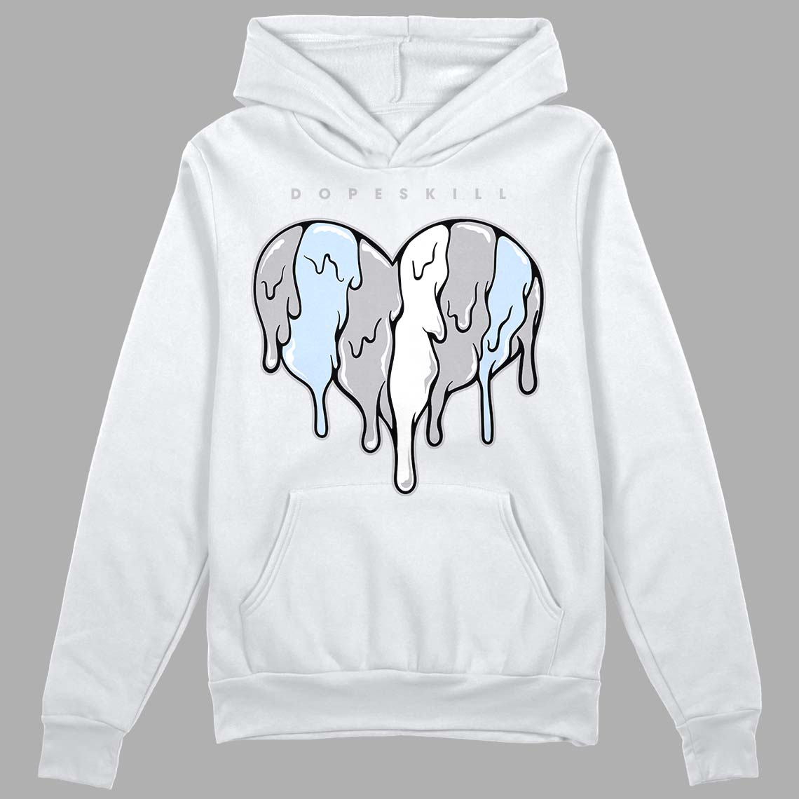 Jordan 11 Retro Low Cement Grey DopeSkill Hoodie Sweatshirt Slime Drip Heart Graphic Streetwear - White