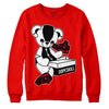 Red Thunder 4s DopeSkill Red Sweatshirt Sneakerhead BEAR Graphic