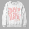 Jordan 1 High OG WMNS Washed Pink DopeSkill Sweatshirt Drip Too Hard Graphic Streetwear - White