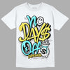 Jordan 5 Aqua DopeSkill T-Shirt No Days Off Graphic Streetwear - White 