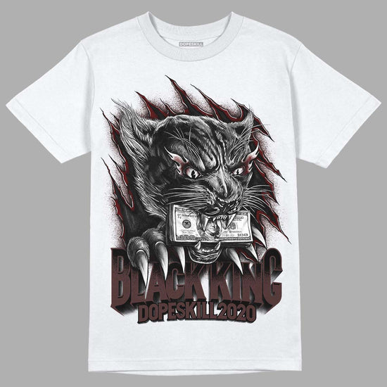 Jordan 12 x A Ma Maniére DopeSkill T-Shirt Black King Graphic Streetwear - White 