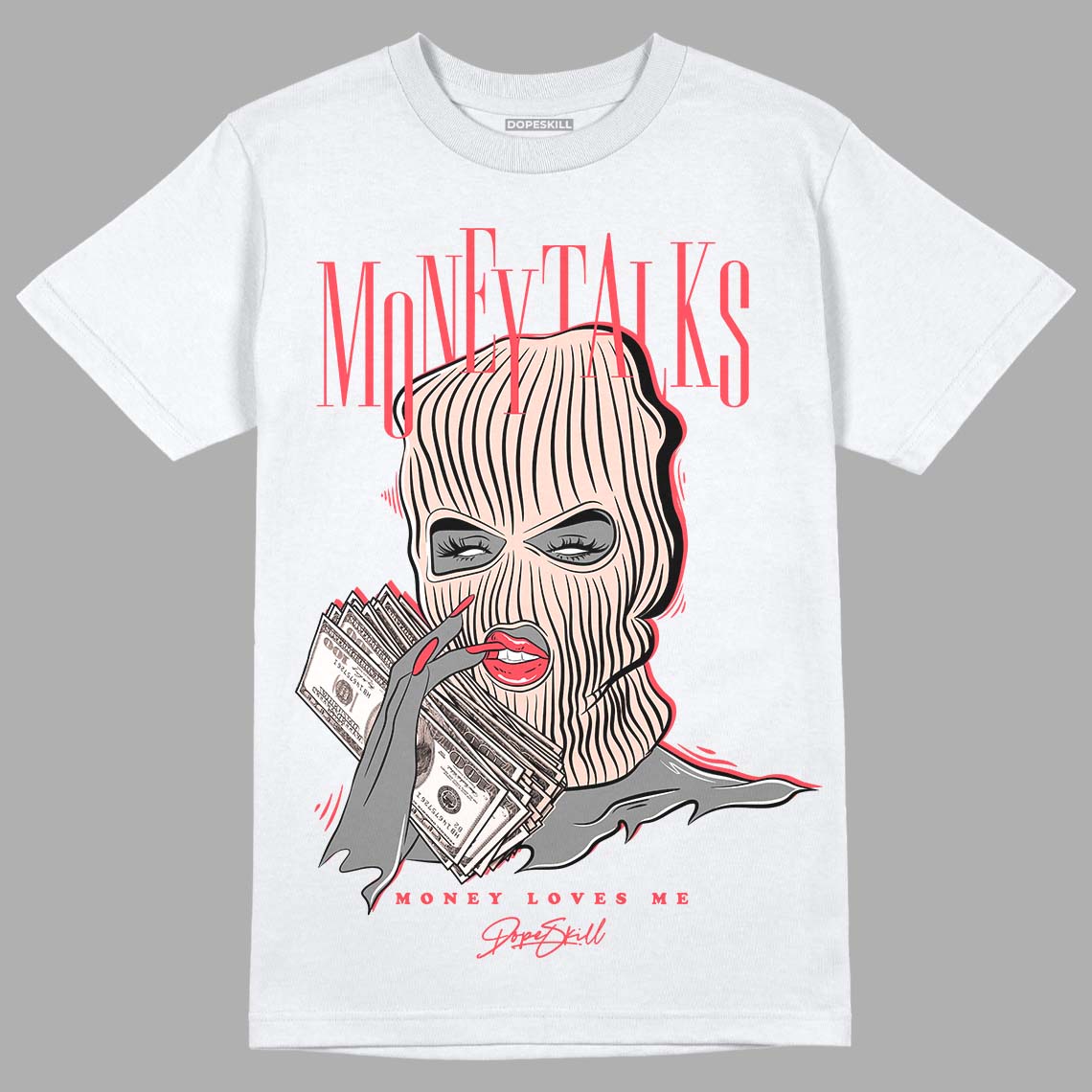 Atmosphere 6s Low DopeSkill T-Shirt Money Talks Graphic - White 