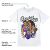 AJ 3 Dark Iris DopeSkill T-Shirt Queen Of Hustle Graphic