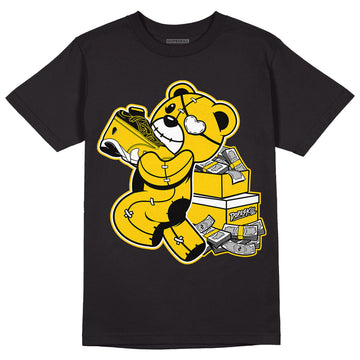 Light Ginger 14s Retro DopeSkill T-Shirt Bear Steals Sneaker Graphic - Black