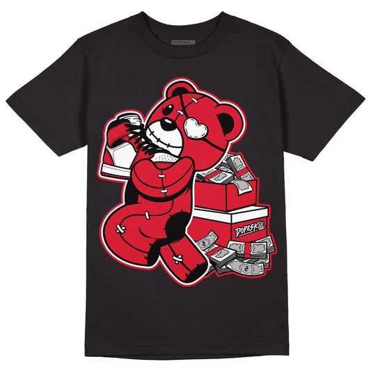 Lost & Found 1s DopeSkill T-Shirt Bear Steals Sneaker Graphic - Black