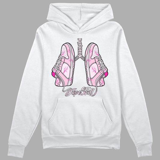Triple Pink Dunk Low DopeSkill Hoodie Sweatshirt Breathe Graphic - White 