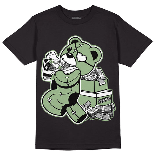 Jordan 4 Retro “Seafoam” DopeSkill T-Shirt Bear Steals Sneaker Graphic Streetwear - Black 