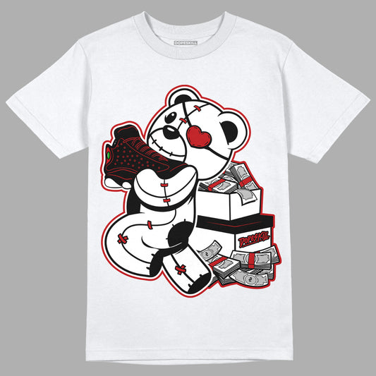 Playoffs 13s DopeSkill T-Shirt Bear Steals Sneaker Graphic - White 