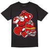 Dunk Low Gym Red DopeSkill T-Shirt Bear Steals Sneaker Graphic - Black 