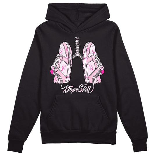 Triple Pink Dunk Low DopeSkill Hoodie Sweatshirt Breathe Graphic - Black