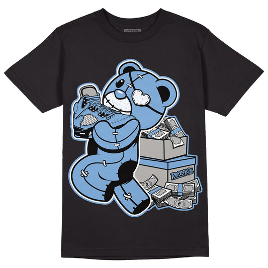Jordan 5 Retro University Blue DopeSkill T-Shirt Bear Steals Sneaker Graphic Streetwear - Black