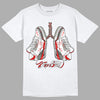 Fire Red 3s DopeSkill T-Shirt Breathe Graphic - White