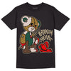 Safari Dunk Low DopeSkill T-Shirt Broken Heart Graphic - Black