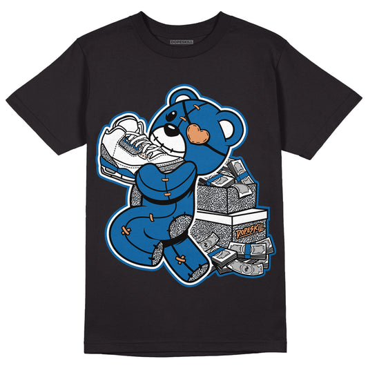 Jordan 3 Retro Wizards DopeSkill T-Shirt Bear Steals Sneaker Graphic Streetwear - Black