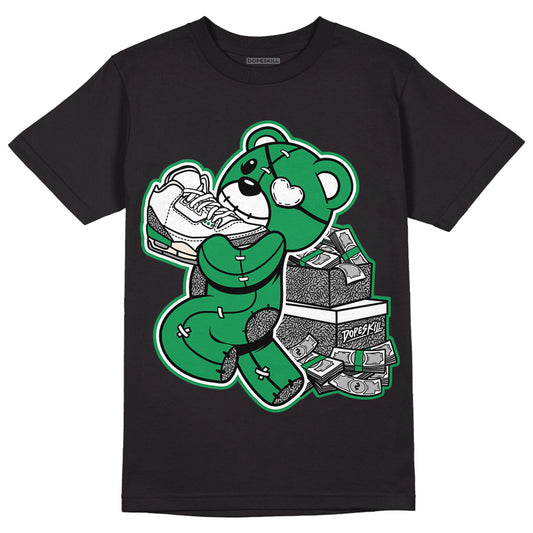 Jordan 3 WMNS “Lucky Green” DopeSkill T-Shirt Bear Steals Sneaker Graphic Streetwear - Black