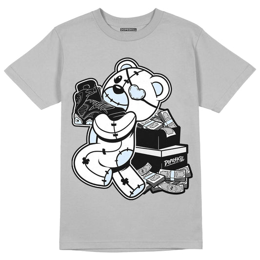 Black Metallic Chrome 6s DopeSkill Metallic Silver T-shirt Bear Steals Sneaker Graphic