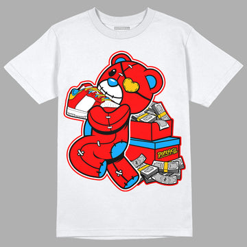 Fruity Pebbles Dunks DopeSkill T-Shirt Bear Steals Sneaker Graphic - White