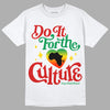 Black History Collection DopeSkill T-Shirt Do It For The Culture Graphic - White 