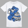 True Blue 1s DopeSkill T-Shirt Bear Steals Sneaker Graphic - White