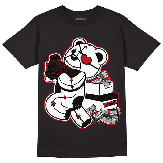 Playoffs 13s DopeSkill T-Shirt Bear Steals Sneaker Graphic - Black