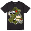 Travis Scott x Jordan 1 Low OG “Olive” DopeSkill T-Shirt Bear Steals Sneaker Graphic Streetwear - Black