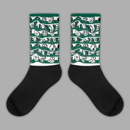Lottery Pack Malachite Green Dunk Low Sublimated Socks Love Graphic