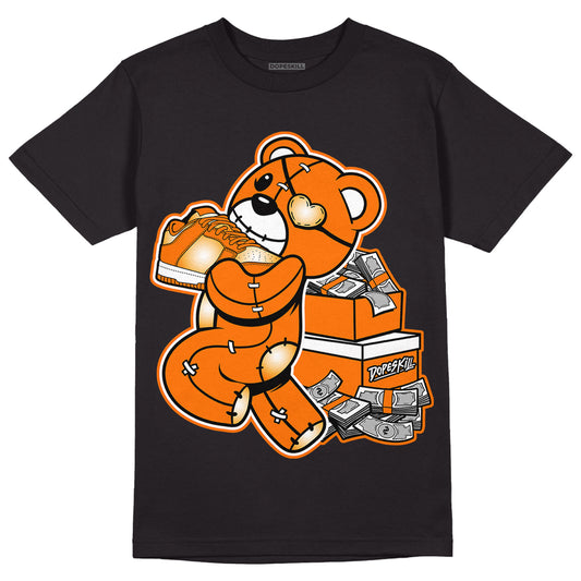 Wmns Dunk Low 'Magma Orange DopeSkill T-Shirt Bear Steals Sneaker Graphic Streetwear - Black