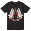 Fire Red 3s DopeSkill T-Shirt Breathe Graphic - Black