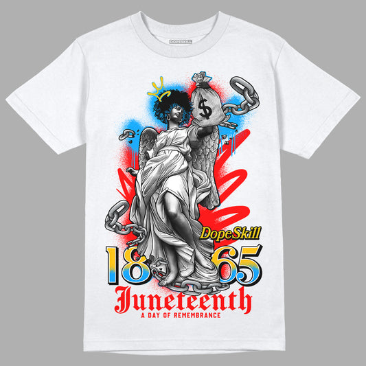 Fruity Pebbles Dunks DopeSkill T-Shirt Juneteenth Graphic - White