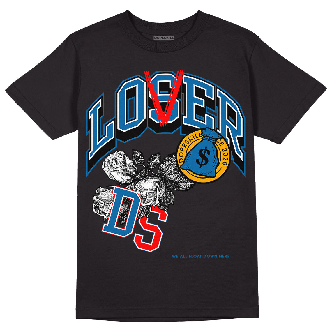 Messy Room 4s DopeSkill T-Shirt Loser Lover Graphic - Black