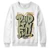 Jordan 5 Jade Horizon DopeSkill Sweatshirt New Paid In Full Graphic - White 