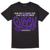 Dark Iris 3s DopeSkill T-Shirt Queen Graphic - Black