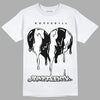 Jordan 1 High 85 Black White DopeSkill T-Shirt  Juneteenth Heart Graphic Streetwear - White 