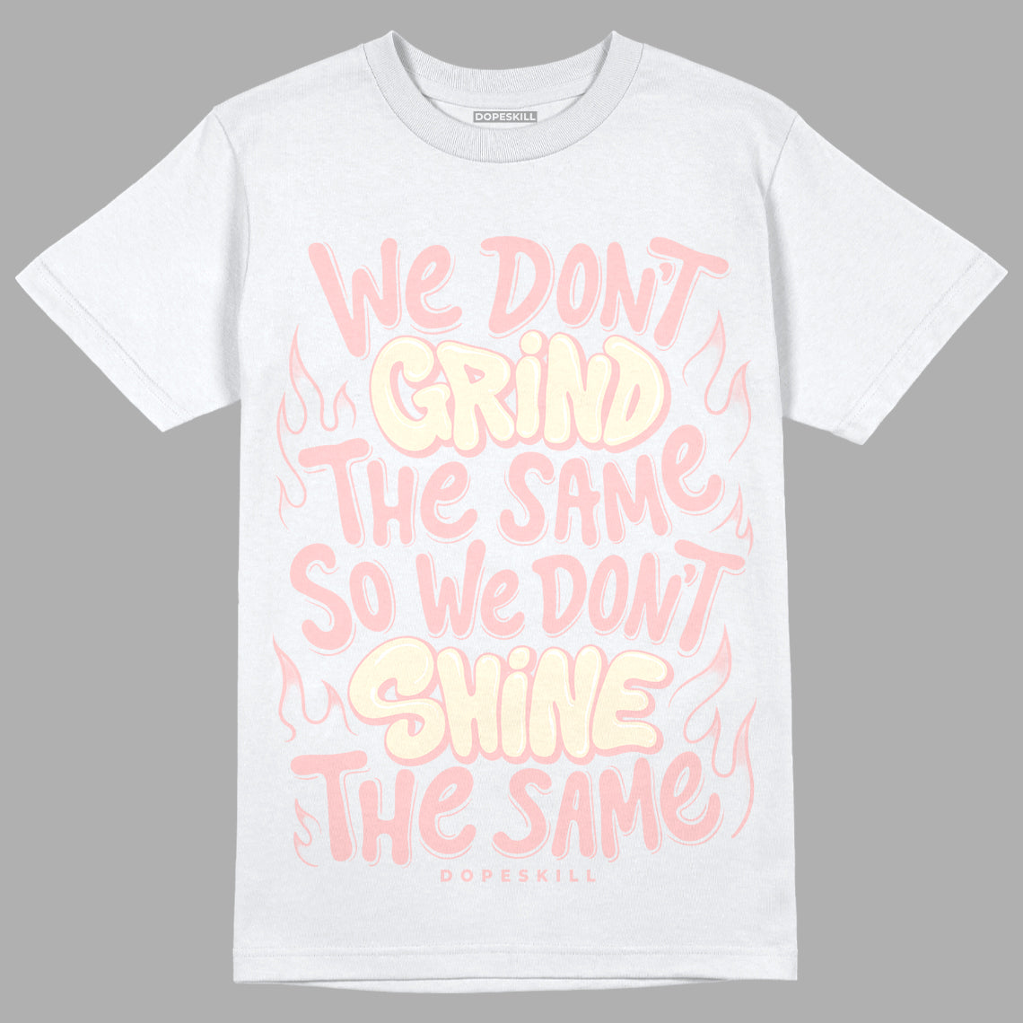 Jordan 1 High OG WMNS Washed Pink DopeSkill T-Shirt Grind Shine Graphic Streetwear - White