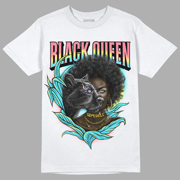 Candy Easter Dunk Low DopeSkill T-Shirt New Black Queen Graphic - White