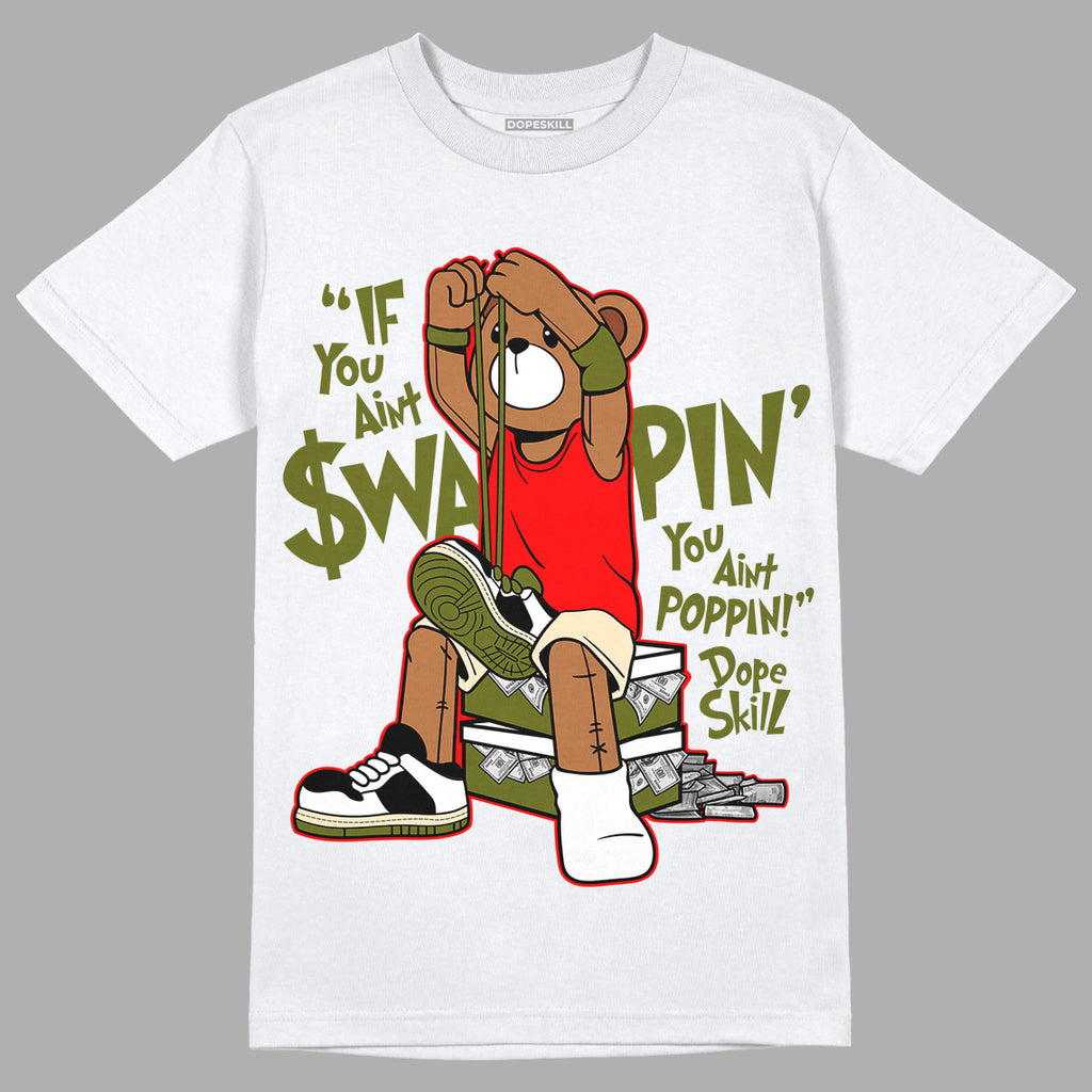 Travis Scott x Jordan 1 Low OG “Olive” DopeSkill T-Shirt If You Aint Graphic Streetwear - White