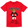 AJ 9 Chile Red DopeSkill Chile Red T-shirt Fake Love Graphic