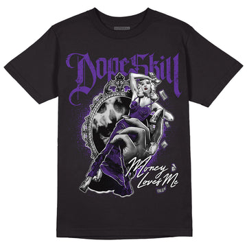 PURPLE Collection DopeSkill T-Shirt Money Loves Me Graphic - Black