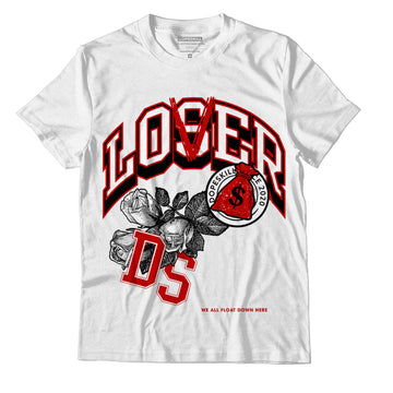 Jordan 6 “Red Oreo” DopeSkill T-Shirt Loser Lover Graphic - White 