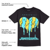 Aqua 5s DopeSkill T-Shirt Juneteenth Heart Graphic