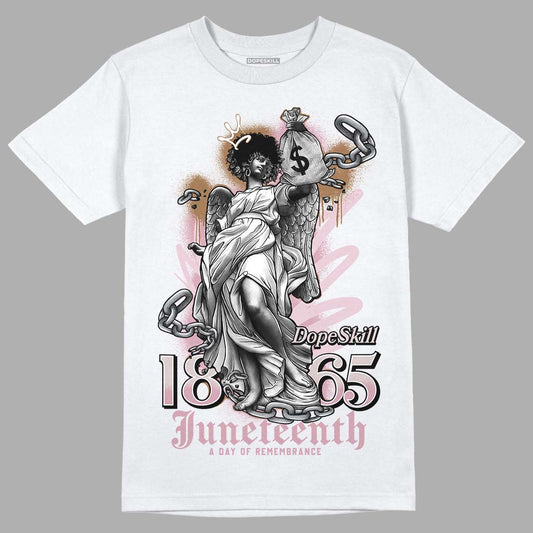 Dunk Low Teddy Bear Pink DopeSkill T-Shirt Juneteenth Graphic - White 