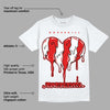 Gym Red 12s DopeSkill T-Shirt Juneteenth Heart Graphic