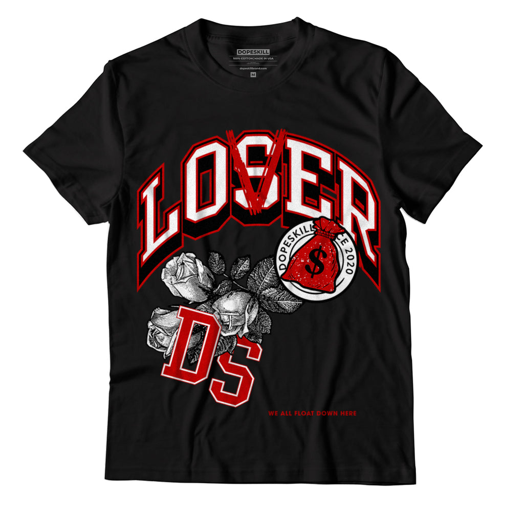 Jordan 6 “Red Oreo” DopeSkill T-Shirt Loser Lover Graphic - Black