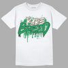  Jordan 2 Retro Lucky Green DopeSkill T-Shirt Rare Breed Graphic Streetwear - White