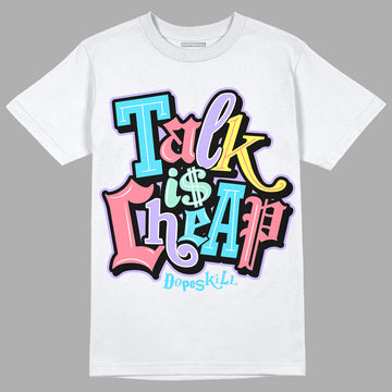 Candy Easter Dunk Low DopeSkill T-Shirt Talk Is Chip Graphic - White 