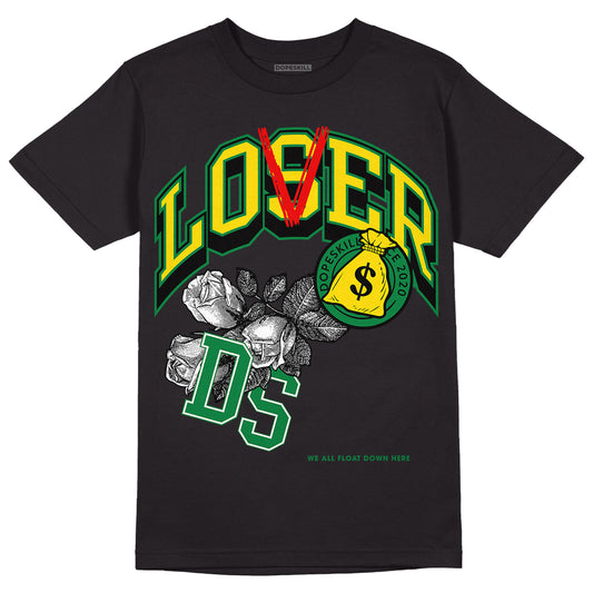 Dunk Low Reverse Brazil DopeSkill T-Shirt Loser Lover Graphic - Black