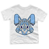 UNC 6s DopeSkill Toddler Kids T-shirt Sneaker Rabbit Graphic - White 