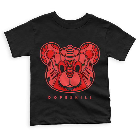 Chile Red 9s DopeSkill Toddler Kids T-shirt SNK Bear Graphic