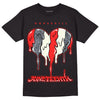 Jordan 3 Retro White Cement Reimagined DopeSkill T-Shirt Juneteenth Heart Graphic Streetwear - Black